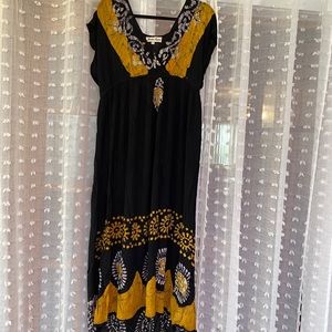 Tie dye maxi dress/ swimsuit coverup